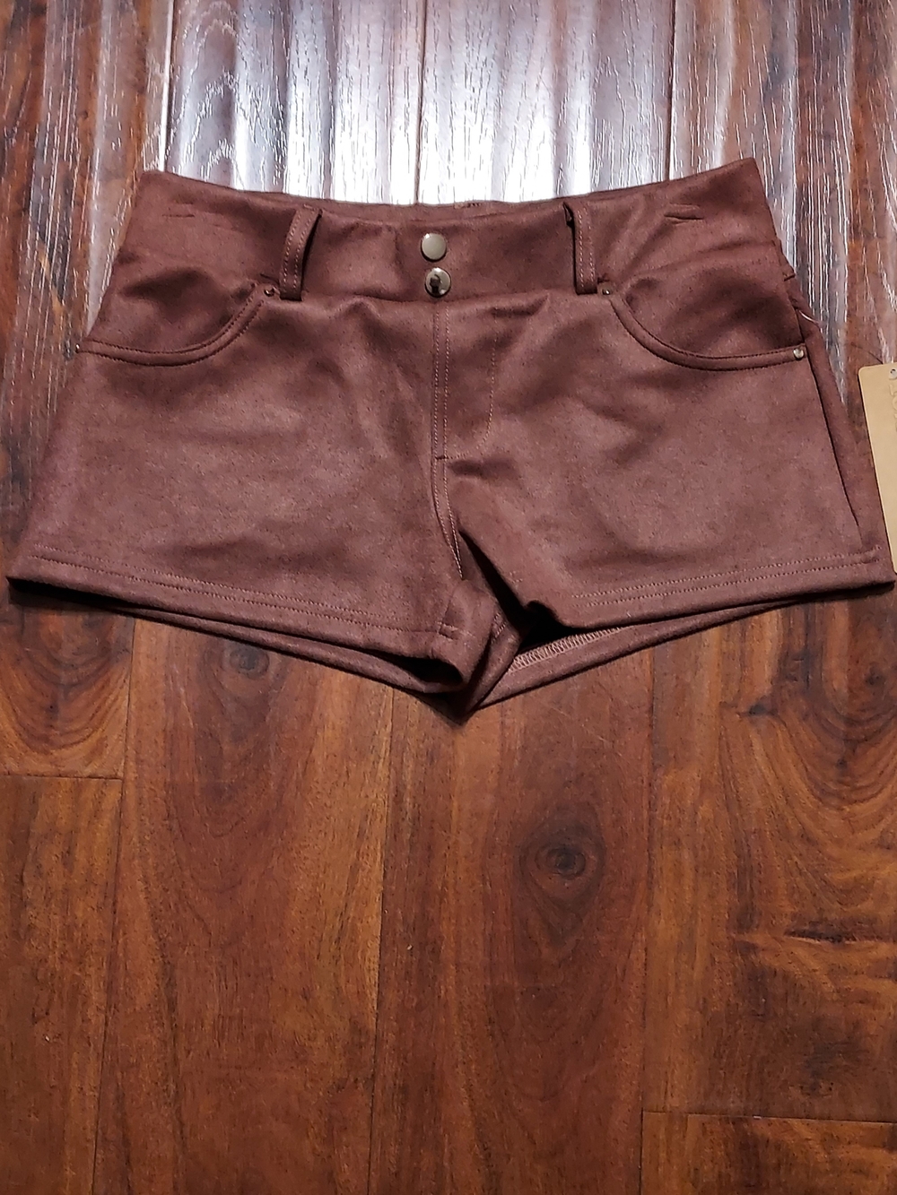 Casual Women’s Brown Stretch Jean Shorts